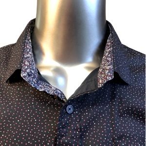 Men’s Short Sleeve Stretchable Dress Shirt Navy
